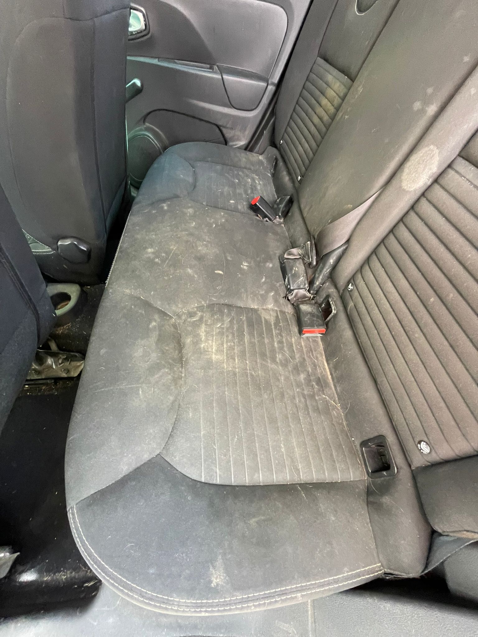 Banquette arrière vue large avant